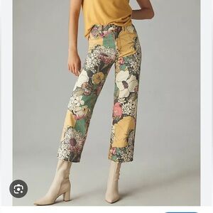 🌸🌼MOTHER Denim floral jeans 🌼🌸
